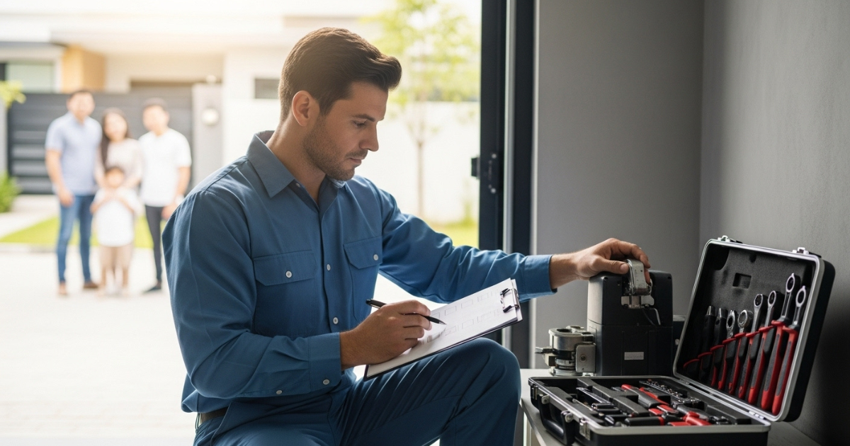 Manutenção de Porta de Aço